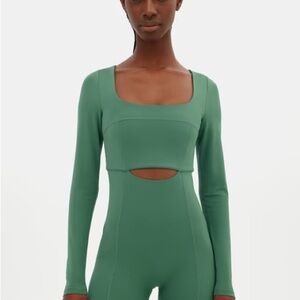 Girlfriend Collective Willow Kelsey Seamed Unitard
